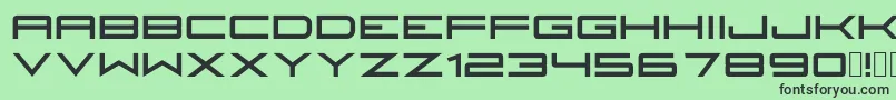 Fireyegf3Headline Font – Black Fonts on Green Background