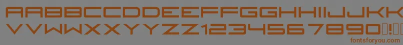 Fireyegf3Headline Font – Brown Fonts on Gray Background