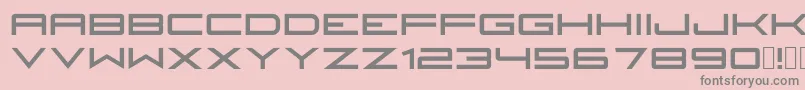 Fireyegf3Headline Font – Gray Fonts on Pink Background