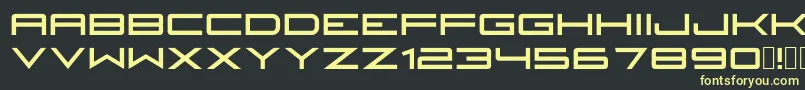 Police Fireyegf3Headline – polices jaunes sur fond noir