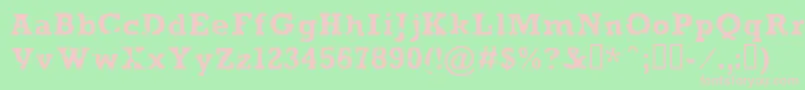 AnaeveRegular Font – Pink Fonts on Green Background