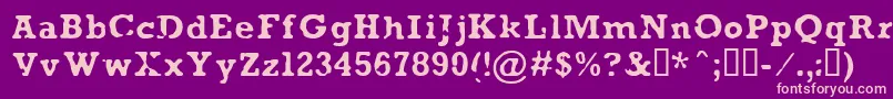 AnaeveRegular Font – Pink Fonts on Purple Background