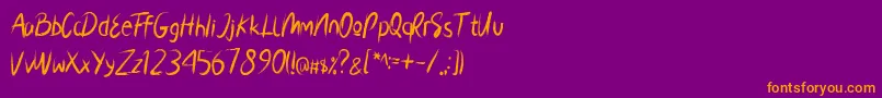 More about JakArta Font JakArta Font – Orange Fonts on Purple Background