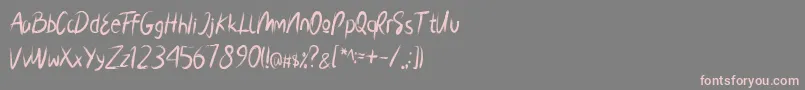 JakArta Font – Pink Fonts on Gray Background