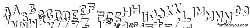 Шрифт Yes3Dshaken – размытые шрифты