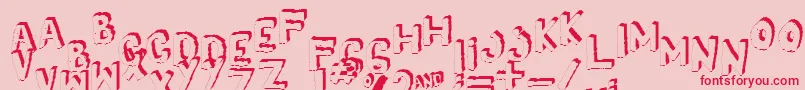 More about Yes3Dshaken Font Yes3Dshaken Font – Red Fonts on Pink Background