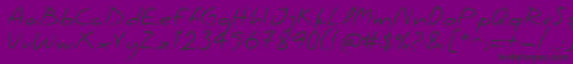 PfscandalproRegular-Schriftart – Schwarze Schriften auf violettem Hintergrund