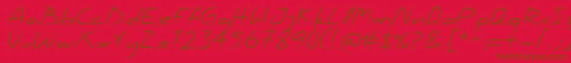 PfscandalproRegular Font – Brown Fonts on Red Background