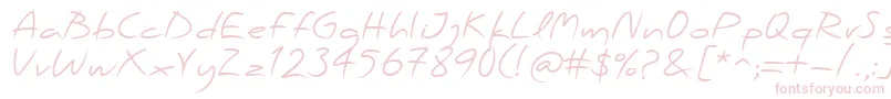 PfscandalproRegular-Schriftart – Rosa Schriften auf weißem Hintergrund