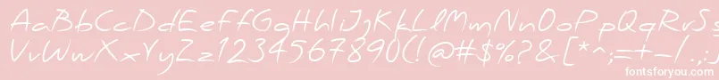 PfscandalproRegular Font – White Fonts on Pink Background