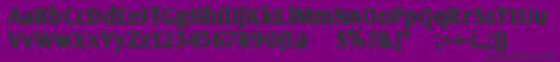 OlijoBold Font – Black Fonts on Purple Background