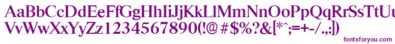 RiccioneserialMediumRegular Font – Purple Fonts on White Background