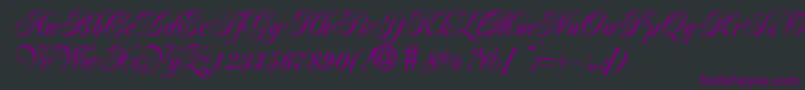 JacobaBold Font – Purple Fonts on Black Background