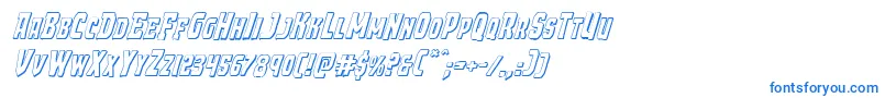 Шрифт Demonpriest3Dital – синие шрифты