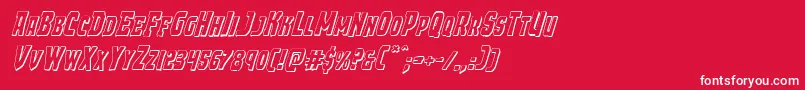 Demonpriest3Dital Font – White Fonts on Red Background