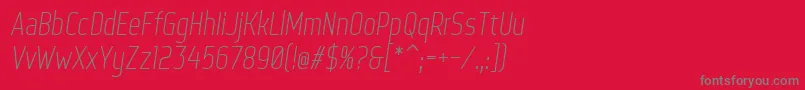 WebServeroffItalic Font – Gray Fonts on Red Background