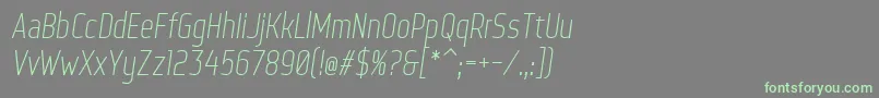 fuente WebServeroffItalic – Fuentes Verdes Sobre Fondo Gris