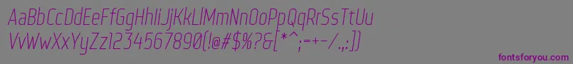 fuente WebServeroffItalic – Fuentes Moradas Sobre Fondo Gris