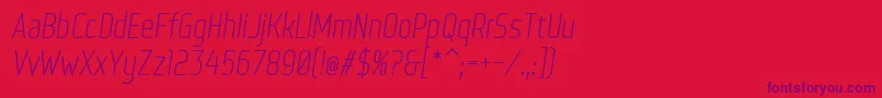 WebServeroffItalic Font – Purple Fonts on Red Background