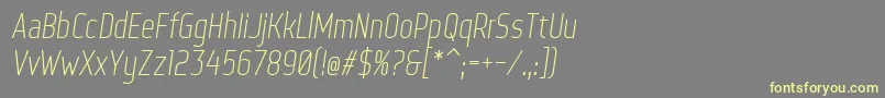 WebServeroffItalic Font – Yellow Fonts on Gray Background