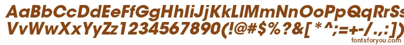 Шрифт ItcavantgardestdBoldobl – коричневые шрифты на белом фоне