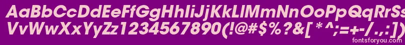 ItcavantgardestdBoldobl Font – Pink Fonts on Purple Background