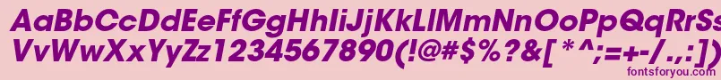 ItcavantgardestdBoldobl Font – Purple Fonts on Pink Background