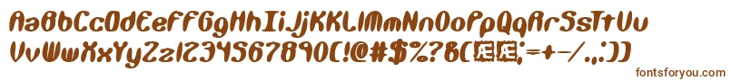 Kaliberx Font – Brown Fonts on White Background