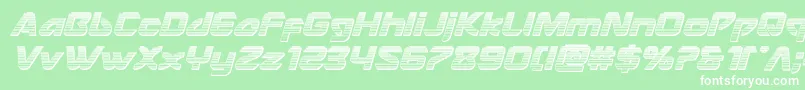 Usangelchromeital Font – White Fonts on Green Background