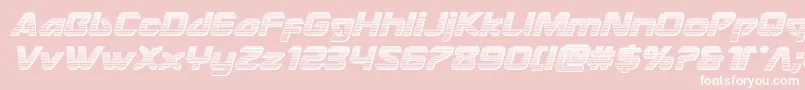 Usangelchromeital Font – White Fonts on Pink Background