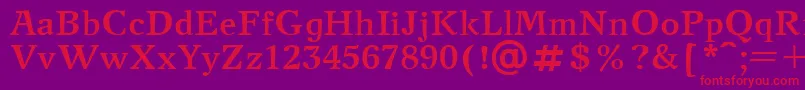 NewJournalBold.001.001 Font – Red Fonts on Purple Background