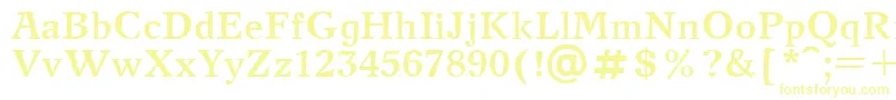 NewJournalBold.001.001 Font – Yellow Fonts on White Background