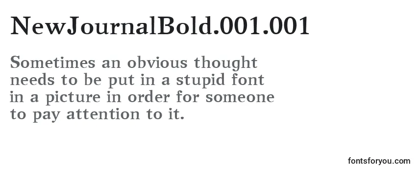 NewJournalBold.001.001 フォントのレビュー