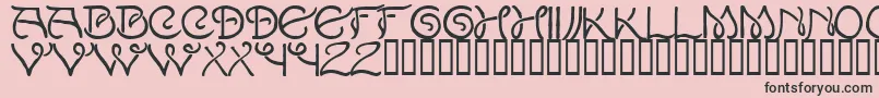 LewisF.Day191 Font – Black Fonts on Pink Background