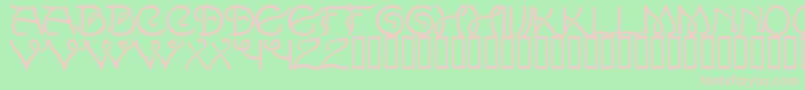 LewisF.Day191 Font – Pink Fonts on Green Background