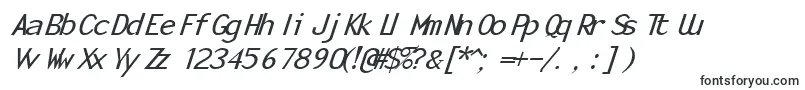 MonotonyItalic-Schriftart – Schriftarten, die mit M beginnen