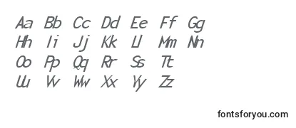 MonotonyItalic Font