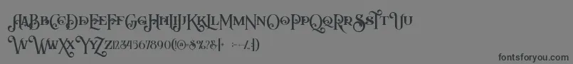 Arbatoshregular Font – Black Fonts on Gray Background