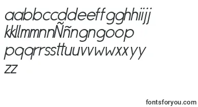 SipleLightoblique font – filipino Fonts