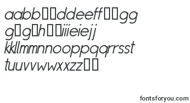 SipleLightoblique font – maltese Fonts