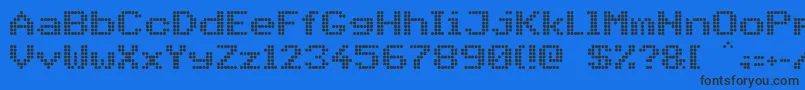 PidvlBold-Schriftart – Schwarze Schriften auf blauem Hintergrund