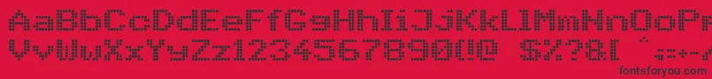 PidvlBold Font – Black Fonts on Red Background