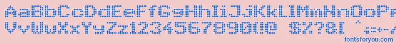 PidvlBold Font – Blue Fonts on Pink Background