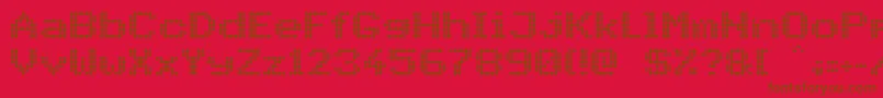 PidvlBold Font – Brown Fonts on Red Background