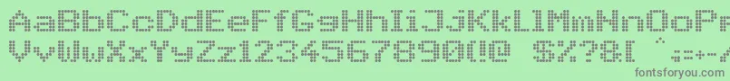 PidvlBold Font – Gray Fonts on Green Background
