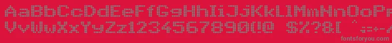PidvlBold-Schriftart – Graue Schriften auf rotem Hintergrund