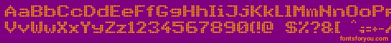 PidvlBold Font – Orange Fonts on Purple Background