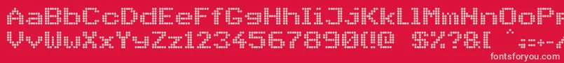 PidvlBold Font – Pink Fonts on Red Background