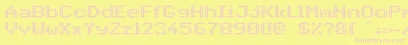 PidvlBold Font – Pink Fonts on Yellow Background