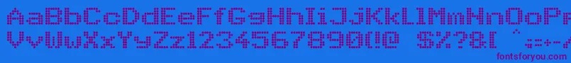 PidvlBold-Schriftart – Violette Schriften auf blauem Hintergrund